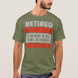 T-shirt Humour de la partie de retraite du plombier à la r