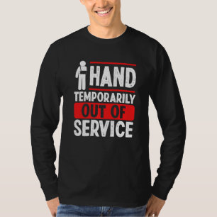 T-shirt Humour de main cassé à la main survivant guerrier
