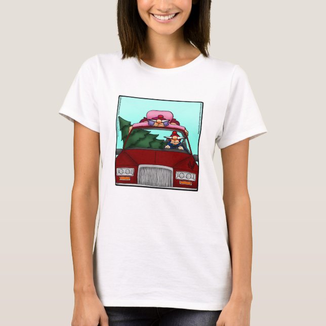 T-shirt Humour de Noël Tee - shirt pour elle (Devant)