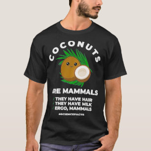 T-shirt Humour de noix de coco Mammifère Inspiré Coco Lié 