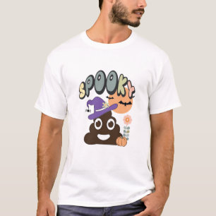 T-shirt Humour de salle de bain drôle Mignon Rétro Hallowe
