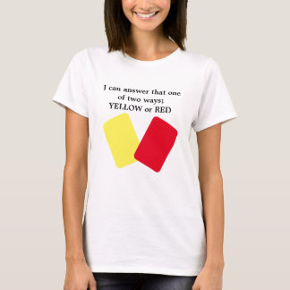 T-shirt Humour de soccer jaune ou rouge