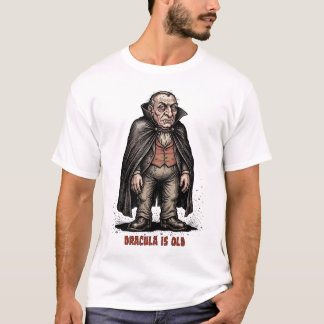 T-shirt Humour de Vampire Gériatrique Vieilli Comte Dracul