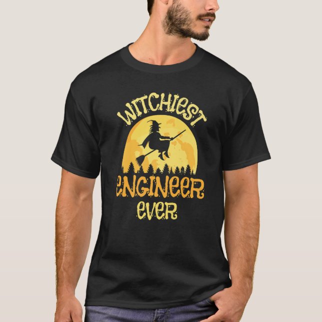 T-shirt Humour d'Halloween sorcière (Devant)