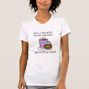 T-shirt Humour drôle sur le café et les donuts