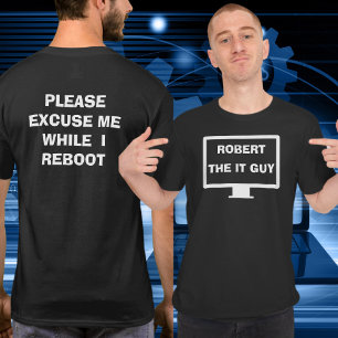 T-shirt Humour du département informatique
