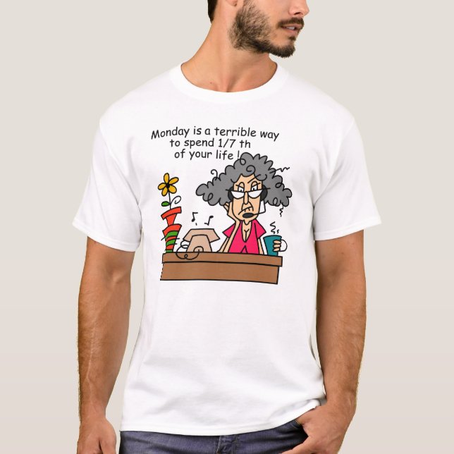 T-shirt Humour du lundi (Devant)