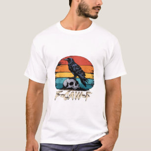 T-shirt Humour F-Caw-F Gothique Drôle Corbeau Essentiel Ré