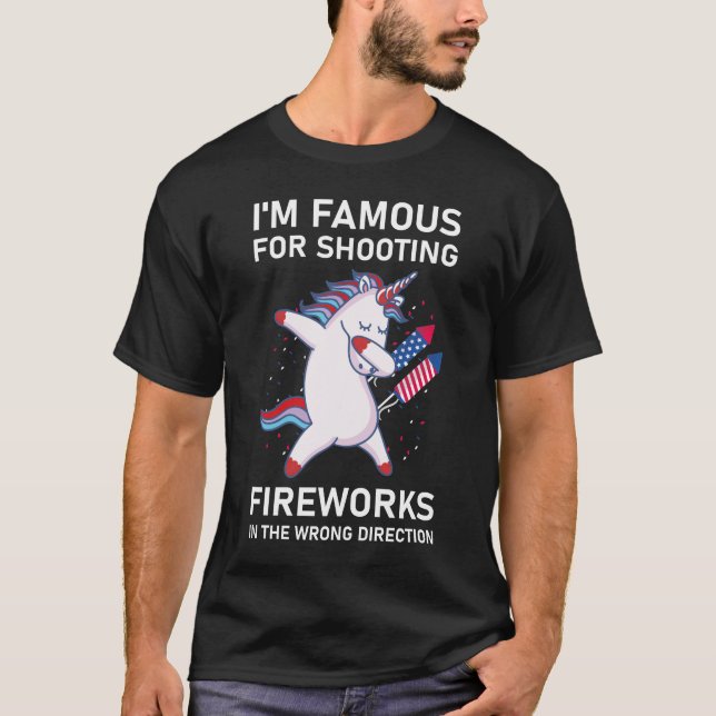 T-shirt Humour feux d'artifice 4 juillet Feu d'artifice (Devant)