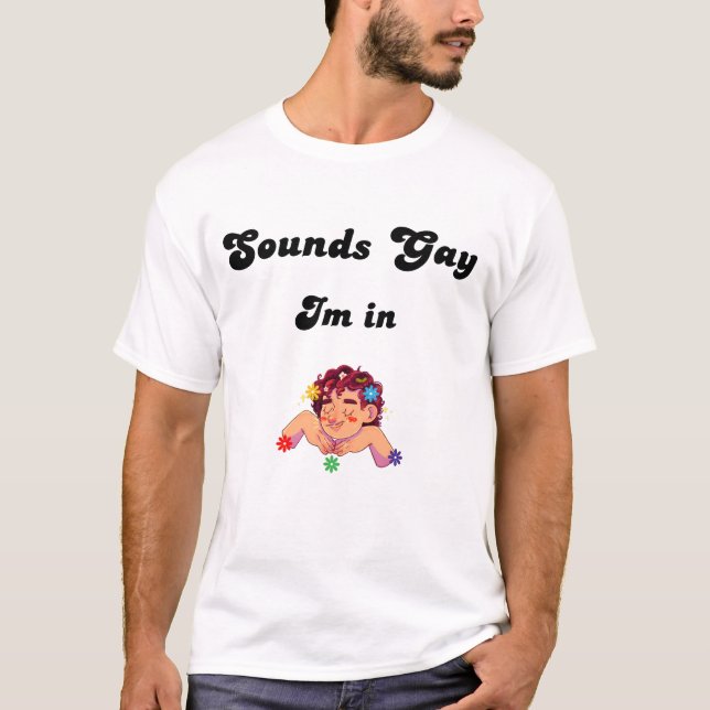 T-shirt humour gay drôle (Devant)