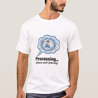 T-Shirt Humour Geek Écran de Chargement Amusant