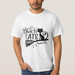 T-shirt humour halloween chat noir seulement