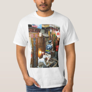 T-shirt Humour Japonais - Chien tirant des culottes vers l