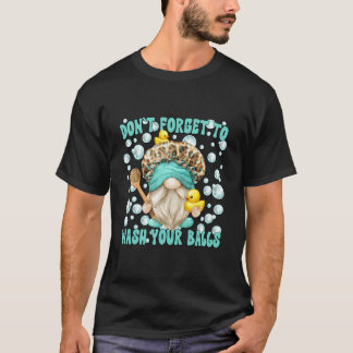 T-shirt Humour Lavez Vos Boules Citation De Salle De Bain