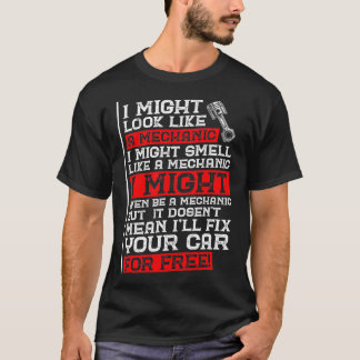T-shirt Humour Mécanique Drôle Je Pourrais Ressembler À Un