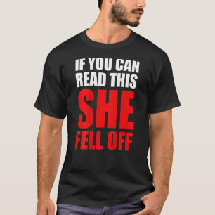 T-shirt Humour Mens Biker Si Vous Pouvez Lire Cela, Elle E