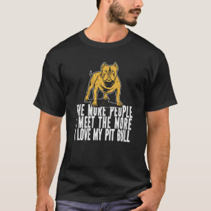 T-shirt Humour Pitbull Race de chien Interdiction des Pitb