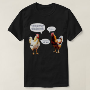 T-shirt Humour Pourquoi Chicken Cross Road a-t-elle été dr