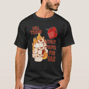 T-shirt Humour Sarcastique Toilette Papier Essence Can Gas