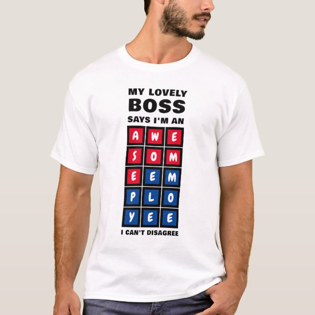 T-shirt Humour SAVOIR EMPLOYÉ Boss (Devant)