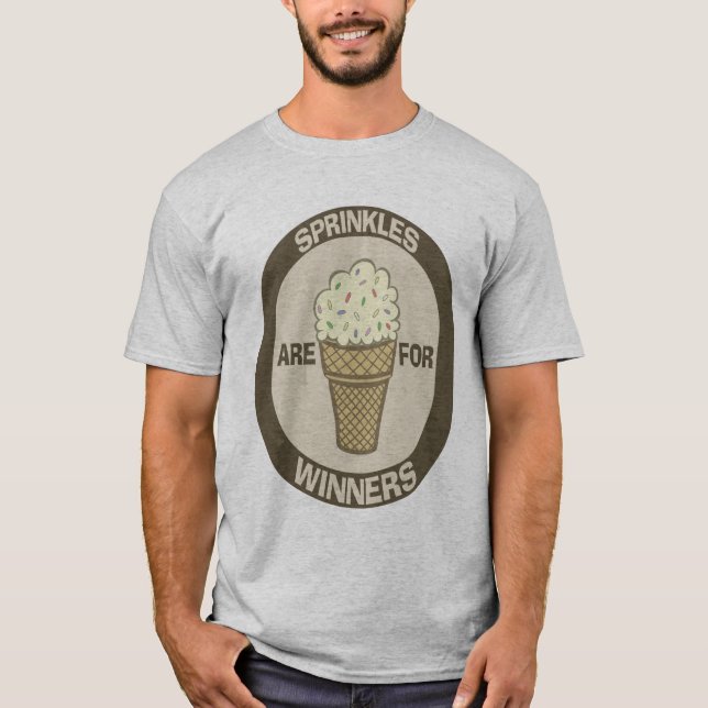 T-Shirt Humour, Sprinkles are for Winners (Front)