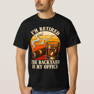 T-shirt Humour sur la retraite Whiskey Cigare Vintage Jard