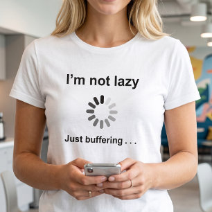 T-shirt Humour Technologique Drôle   Je ne suis pas paress