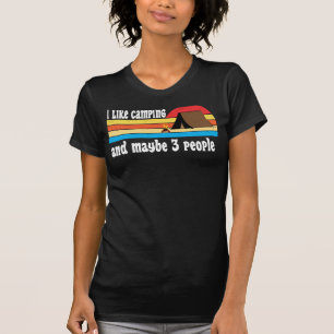 T-shirt humour vintage randonneur voyage camping humour