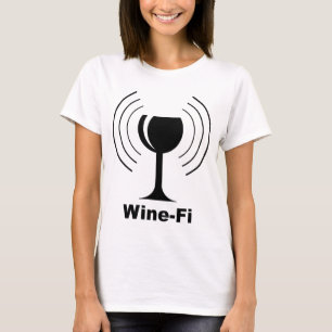 T-shirt Humour Wine-fi