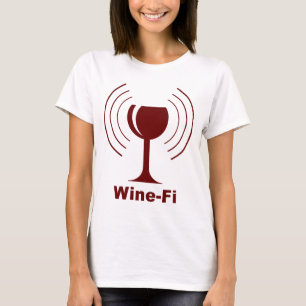 T-shirt Humour Wine-fi