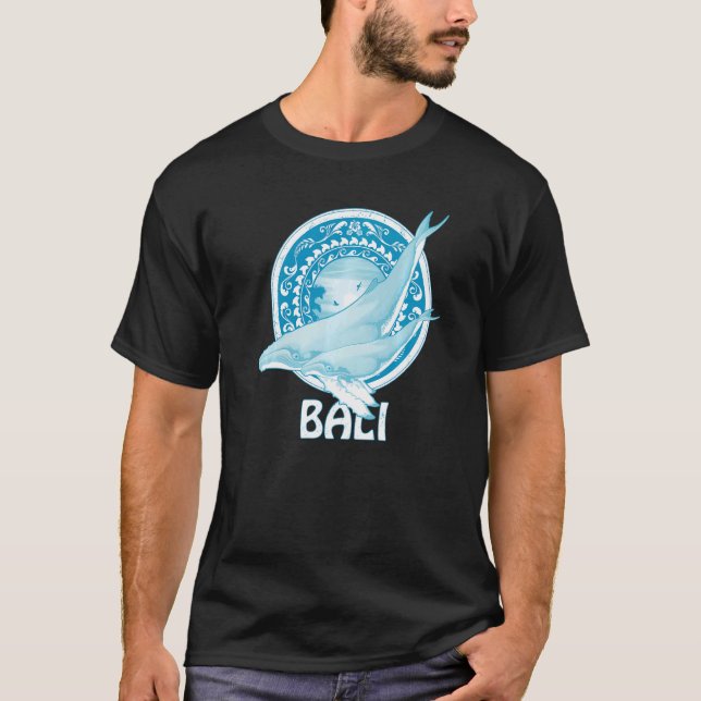 T-shirt Humpback Whales Dive Bali Indonesia   (Devant)