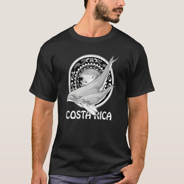 T-shirt Humpback Whales Dive Costa Rica (Devant)