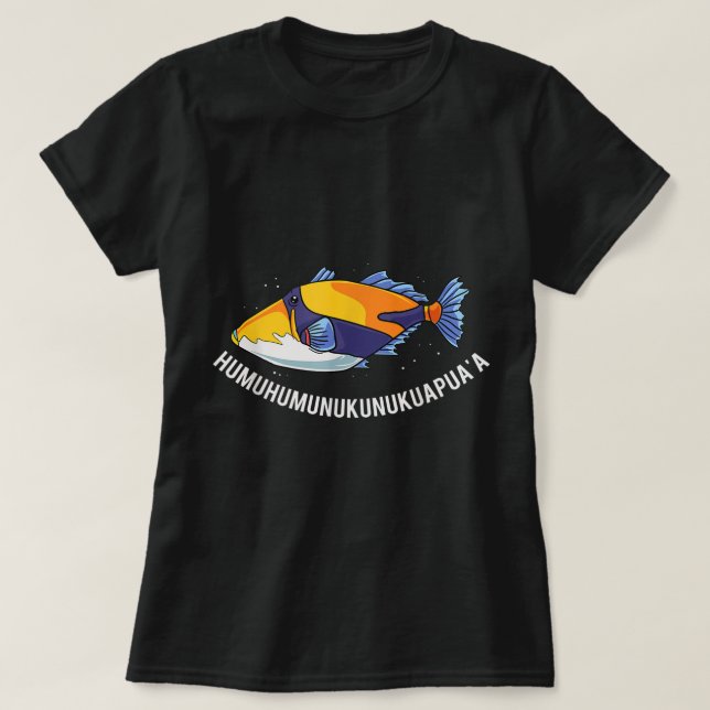 T-shirt Humuhumunukunukuapua'a Hawaii State Fish (Design devant)