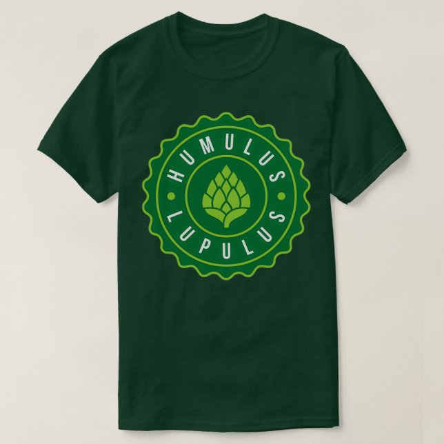T-shirt Humulus Lupulus Bottle Casquette Graphisme T (Design devant)