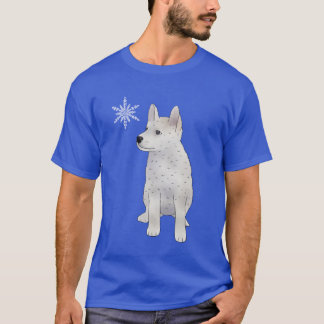 T-shirt Hund mit Schneeflocke