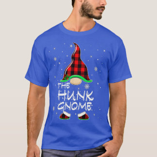 T-shirt Hunk Gnome Buffalo Plaid Correspondant Famille Noë
