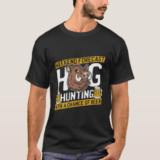 T-shirt Hunter Beer Hunt Wildlife Hog Hunting