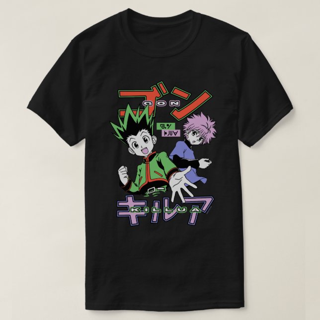 T-shirt Hunter x Hunter Gon et Killua Long Sleeve (Design devant)