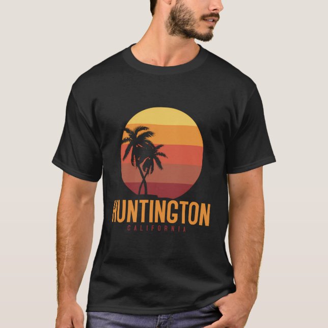T-shirt Huntington Beach Californie (Devant)