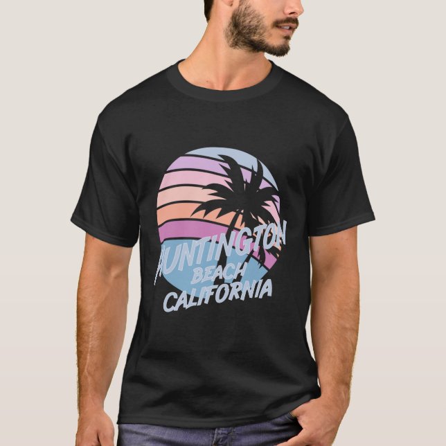 T-shirt Huntington Beach Californie (Devant)