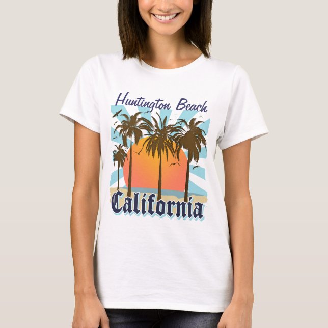 T-shirt Huntington Beach la Californie (Devant)