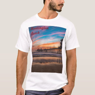 T-shirt Huntington Beach Pier au coucher du soleil