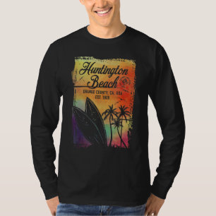 T-shirt Huntington Beach Surf City Californie Surf Vintage