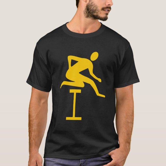 T-shirt Hurdling - Ambre (Devant)