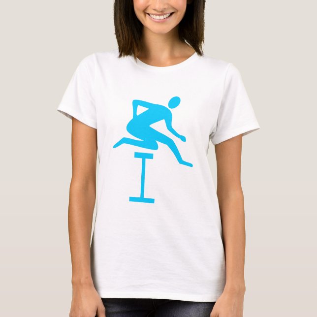 T-shirt Hurdling - Ciel bleu (Devant)