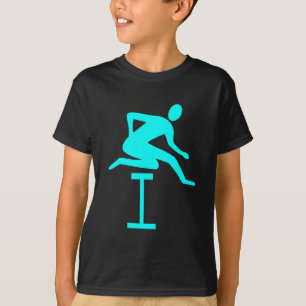 T-shirt Hurdling - Cyan