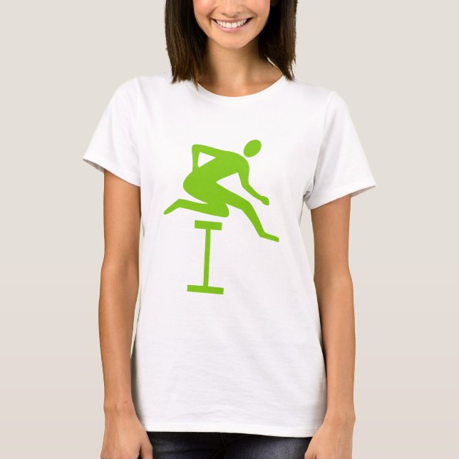 T-shirt Hurdling - Martian Green (Devant)