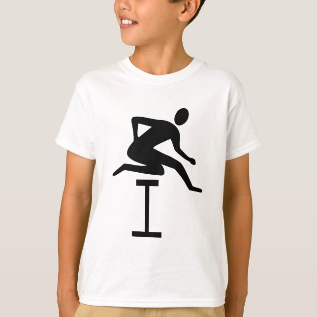 T-shirt Hurdling - Noir (Devant)