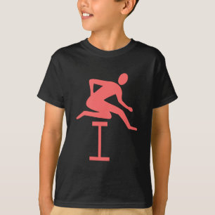 T-shirt Hurdling - rose tropical