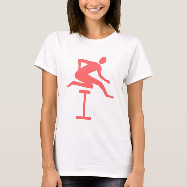 T-shirt Hurdling - rose tropical (Devant)